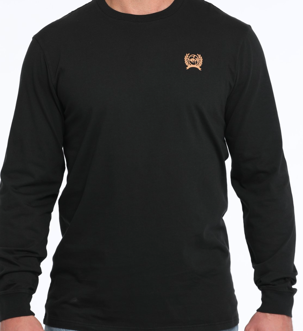 MTK1721016-Cinch Men's LS Graphic - Black
