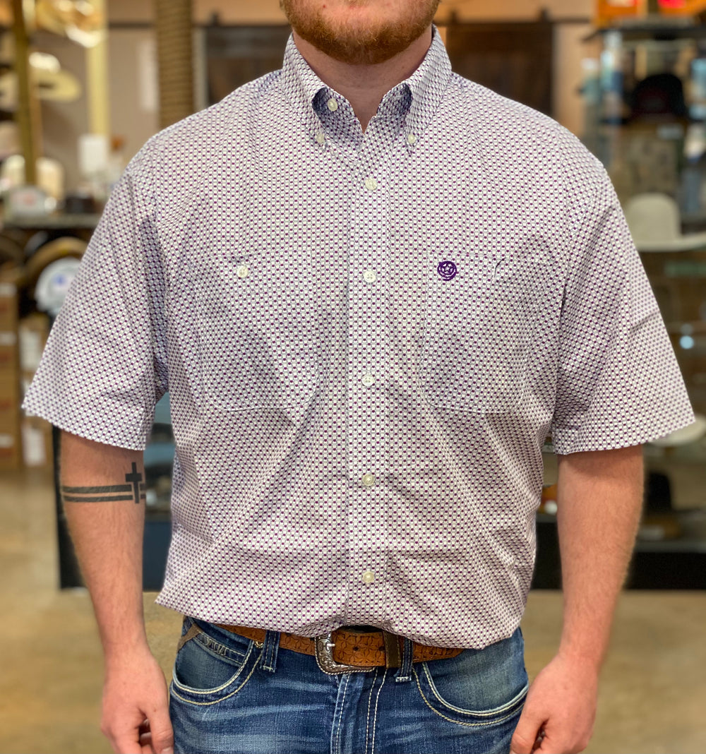 112314997 - Wrangler® George Strait Two Pocket Short Sleeve Shirt
