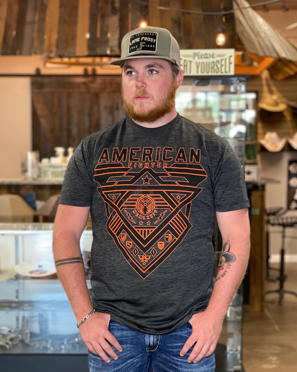 FM13493- American Fighter Men's SS T-Shirt - MOUNTVILLE