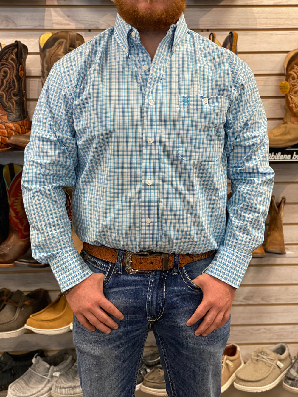 112317191- Wrangler Men's George Strait Button-Up Shirt