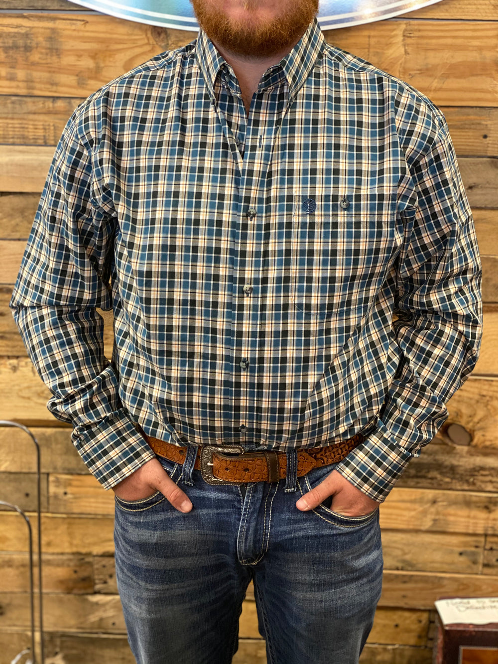112317187 - Wrangler Men's George Strait Button-Up Shirt