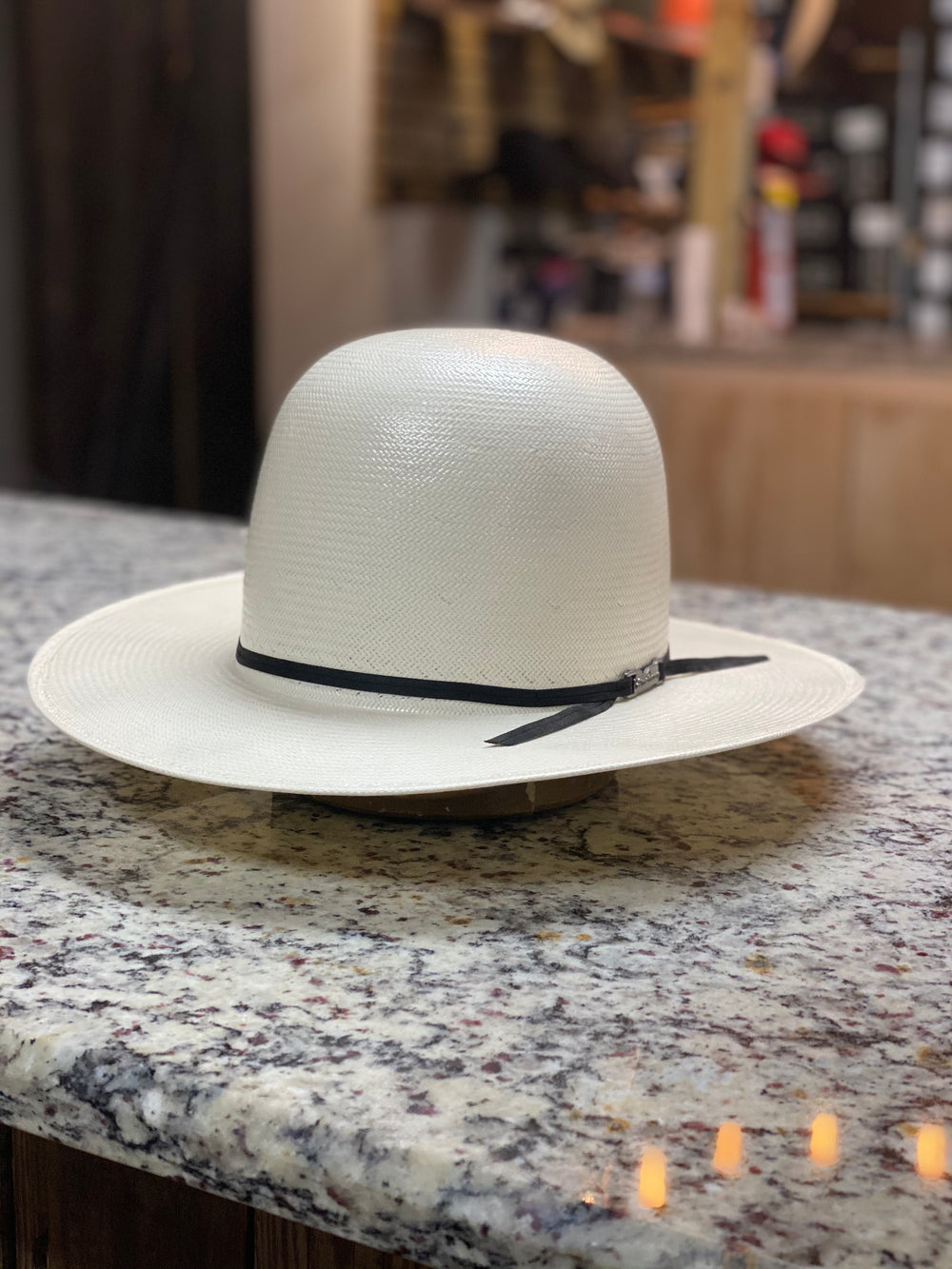 American Hat Company - Open Crown 5604 2CBLK - 3 1/2