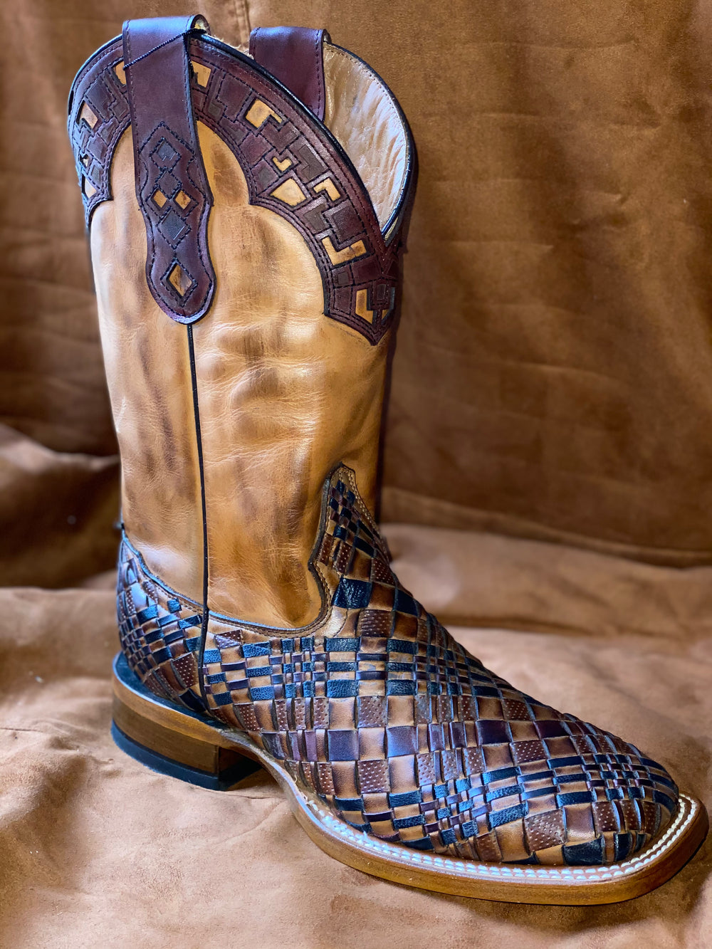 THR9595- Los Texanos Boots - Bullhide Patchwork
