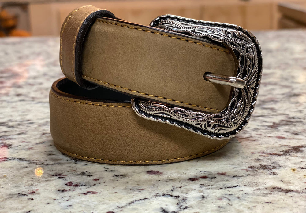 B1032 - Rockin Leather - Distressed Tan - Kids Belt