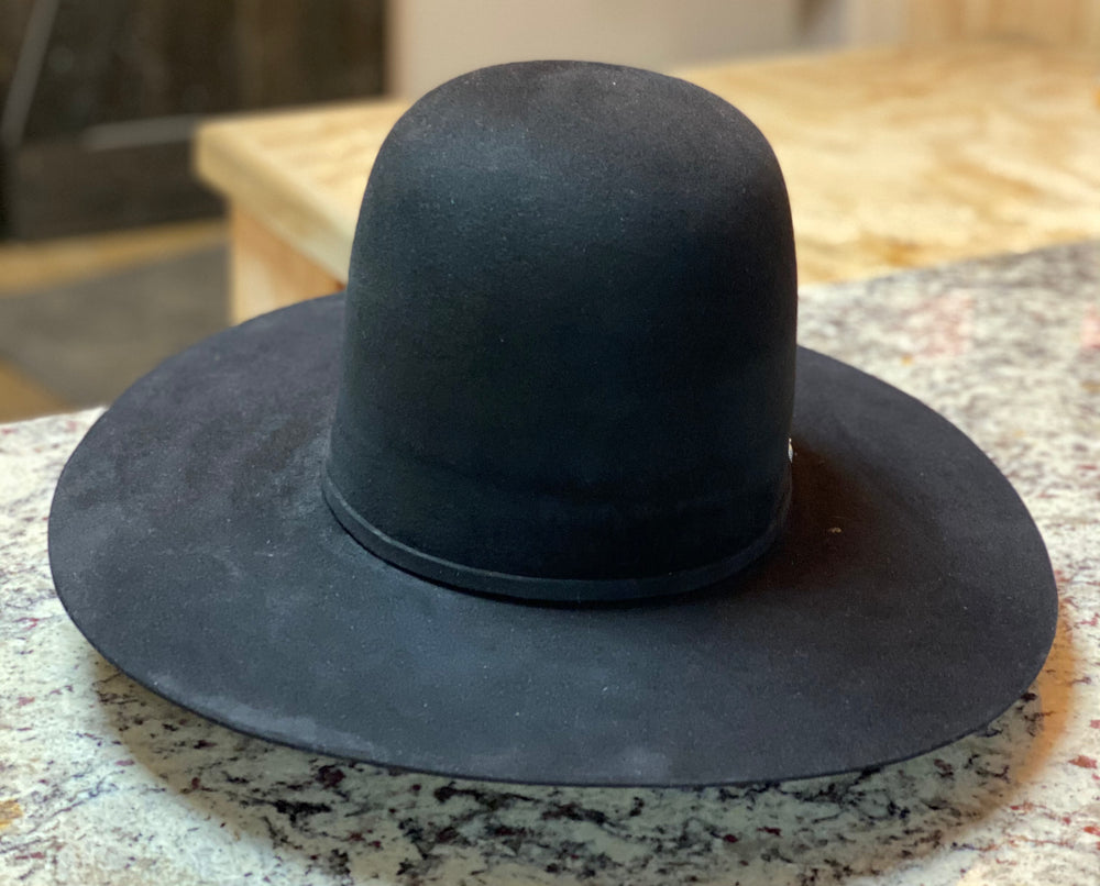 Tacchino - Open Crown Felt Hat - Black