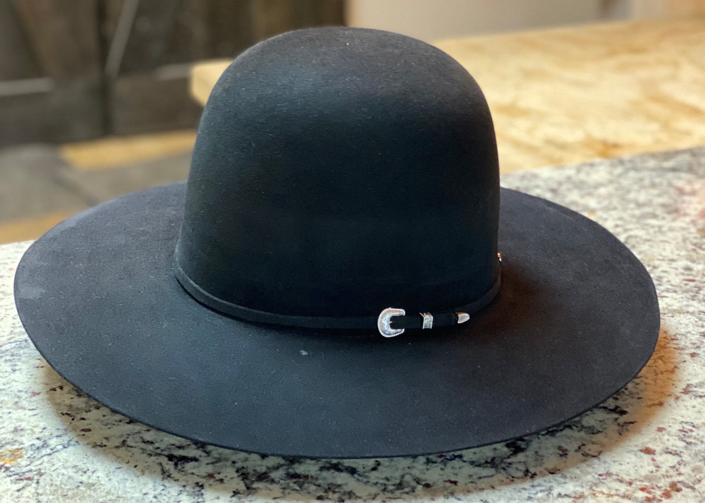 
                  
                    Tacchino - Open Crown Felt Hat - Black
                  
                
