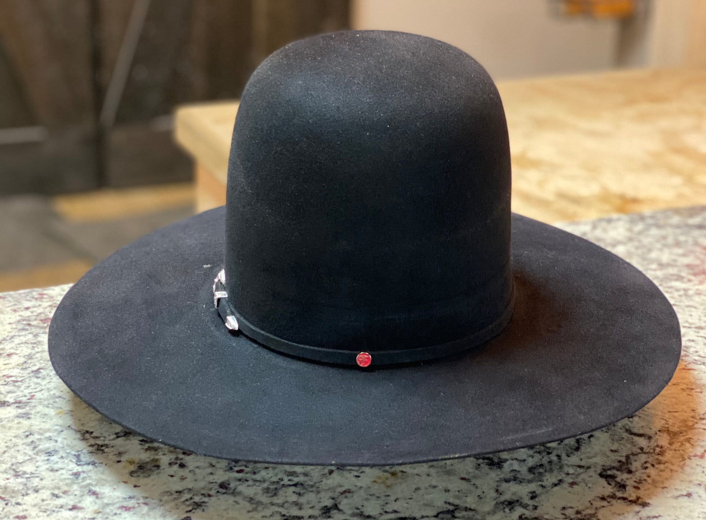
                  
                    Tacchino - Open Crown Felt Hat - Black
                  
                