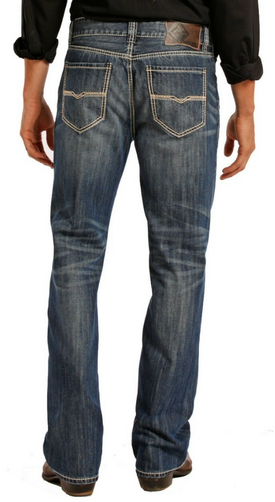 
                  
                    M0S8553 - Rock&Roll Denim Men's Relaxed Fit Straight Bootcut Jean
                  
                