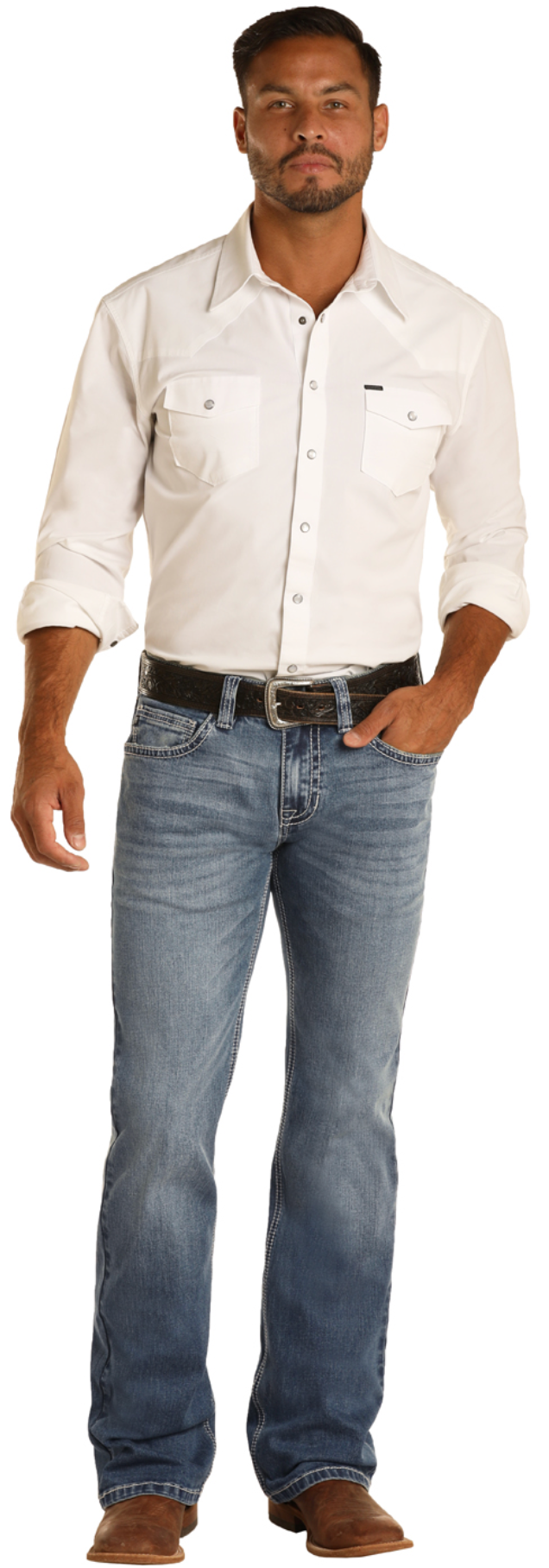 M0P9858 - Rock&Roll Denim Men's Reflex Pistol Jean