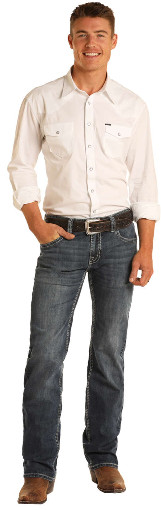 M0P7724 - Rock&Roll Denim Men's Reflex Pistol Jean