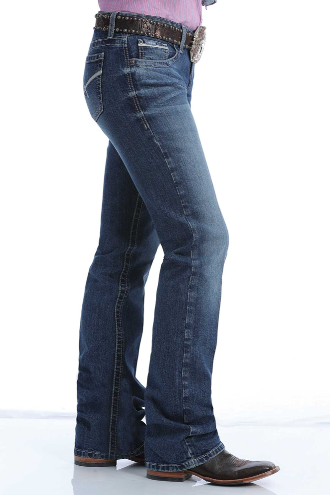 
                  
                    MJ82452071 - Cinch Women's Ada Mid Rise Bootcut Jeans - Med Stone Wash
                  
                