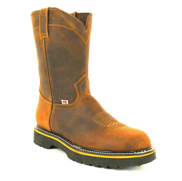 3103 - Rockin Leather Men's Lightweight Tan Distressed Non Steel Toe Work Boot