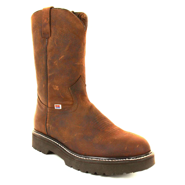 3106 - Rockin Leather Men's Lightweight Dark Brown Non Steel Toe Work Boot