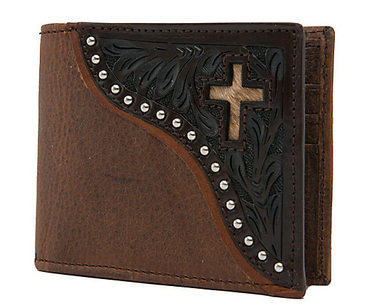 C822B - Ranger Belt Co. Distressed Bi-Fold Wallet