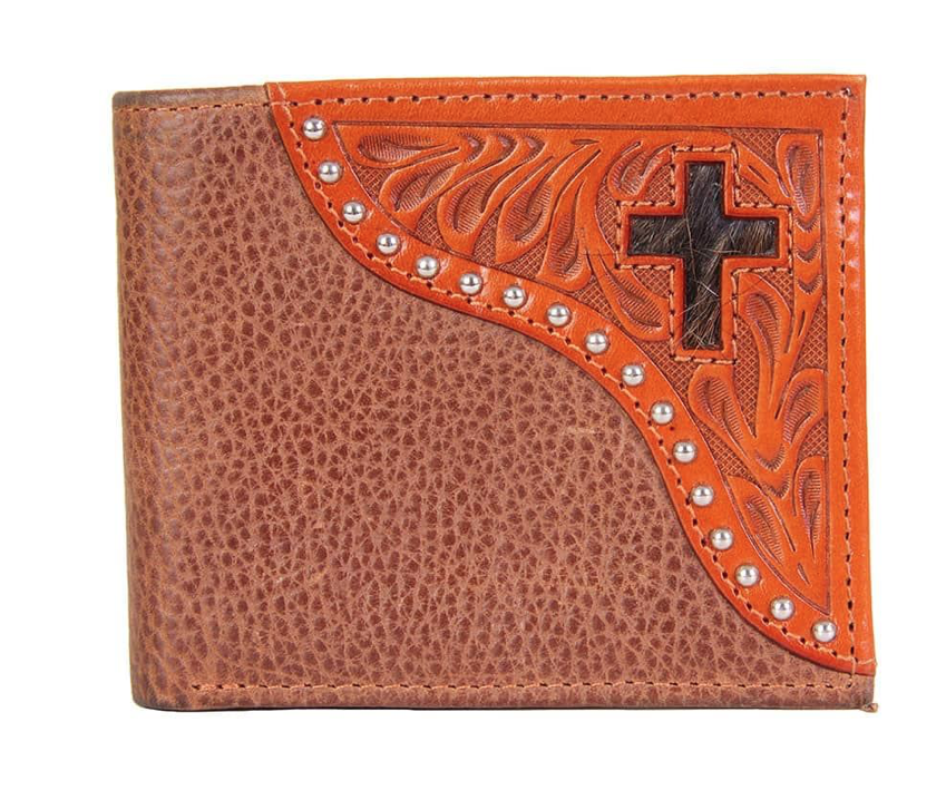 C824B - Ranger Belt Co. Hide Cross Bifold Wallet