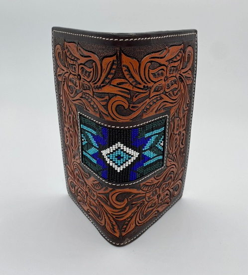 
                  
                    XH245R - Twisted X Tooled Beaded Checkbook Wallet
                  
                