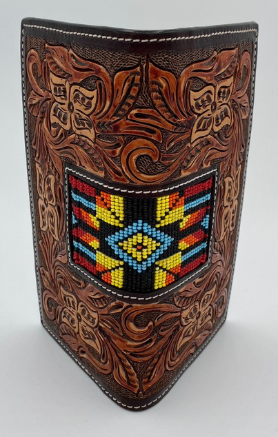 
                  
                    XH251R - Twisted X Tooled Beaded Checkbook Wallet
                  
                