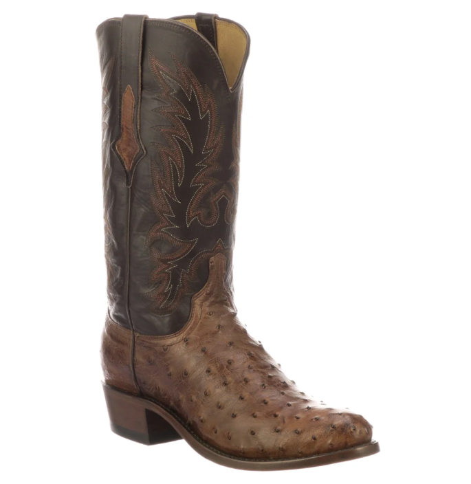 
                  
                    N1187.R3 - Lucchese Men's Elgin Boot - Chocolate Full Quill Ostrich
                  
                