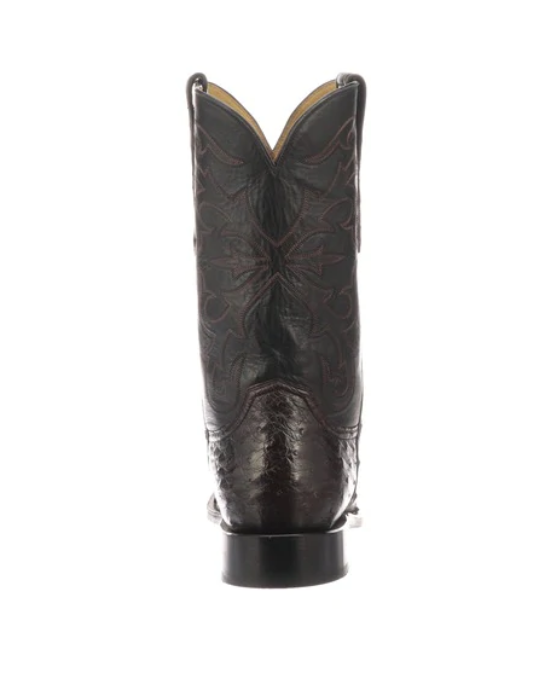 
                  
                    N3042.C2 - Lucchese Men's Hudson Boot - Black Cherry Full Quill Ostrich
                  
                