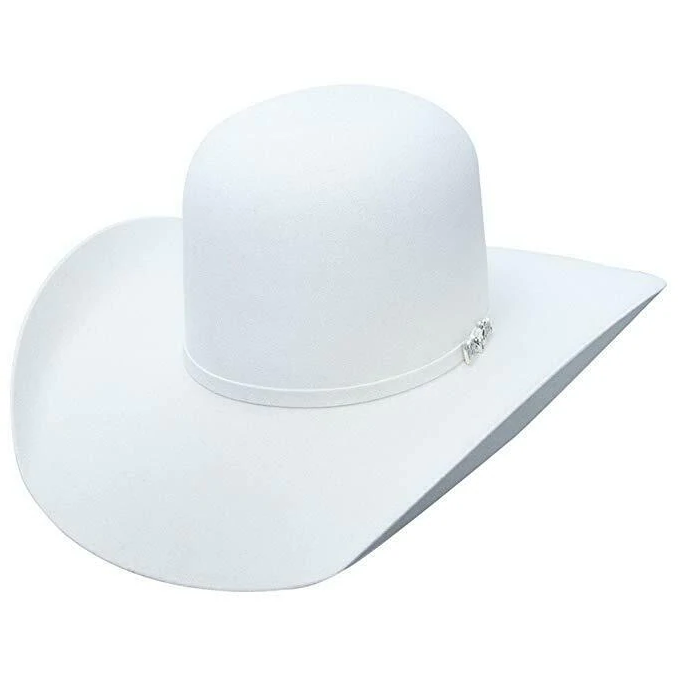 American Hat Company -  Open Crown - 6X White