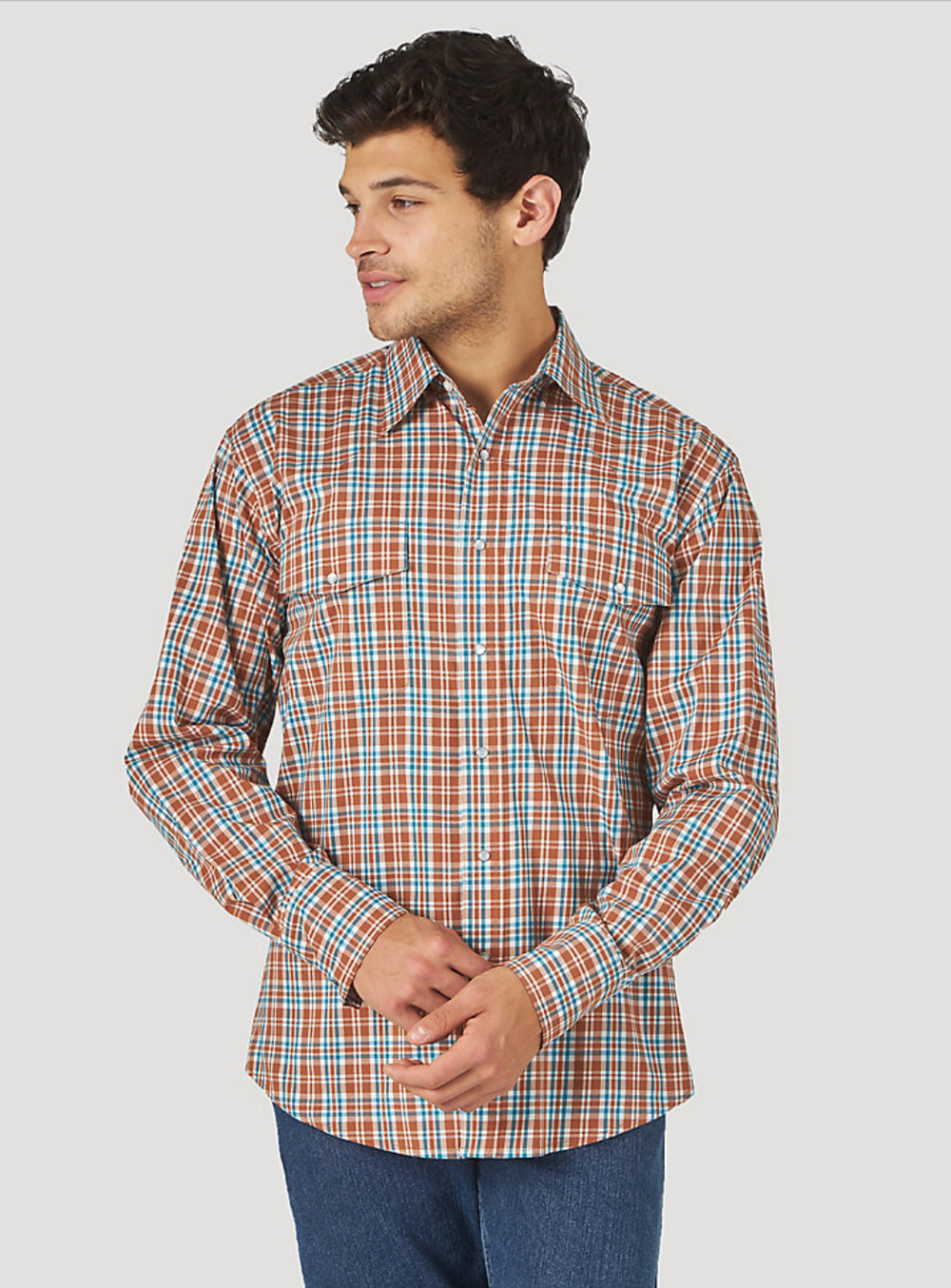 10MWR428E - Wrangler Men's George Strait Pearl Snap Shirt