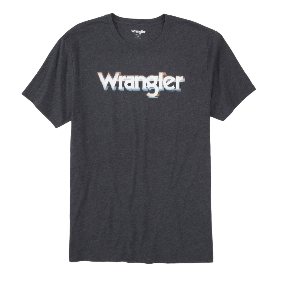 10MQ6211H - Wrangler Men's Western T-Shirt - Charcoal Heather