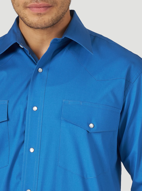 
                  
                    10MWR431B - Wrangler Men's Wrinkle Resist Pearl Snap Shirt - Blue
                  
                