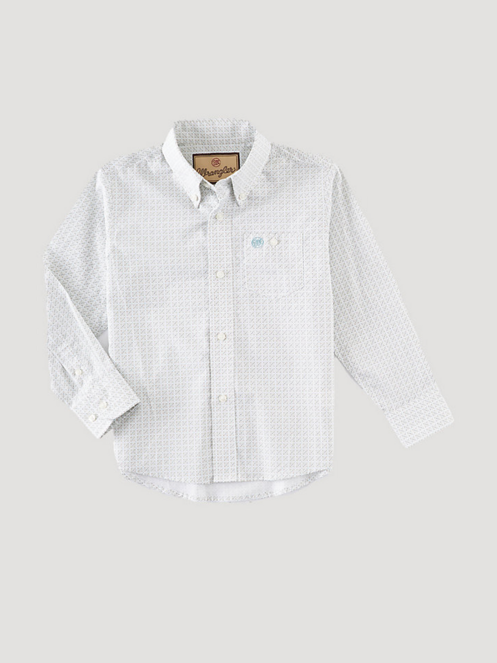 10BGB964Q - Wrangler Boy's Classic Long Sleeve Button-Up Shirt