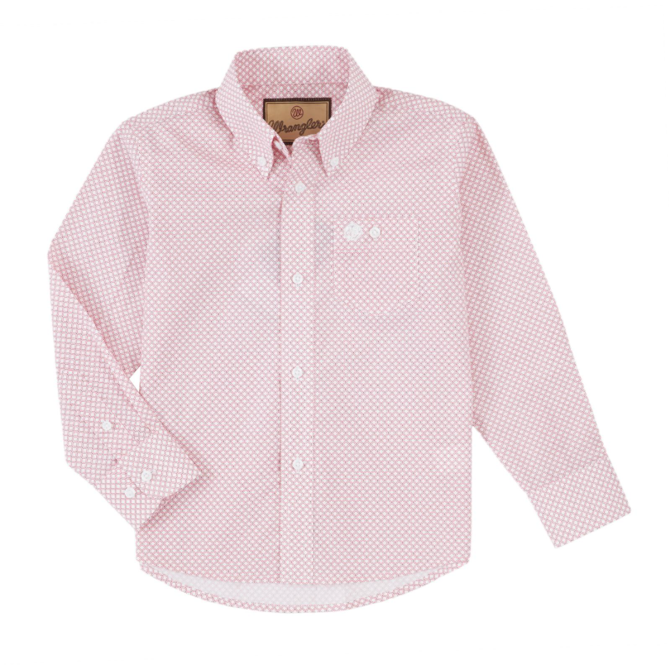 BGB975M - Wrangler Boy's Classic Button-Up Shirt - Sunset