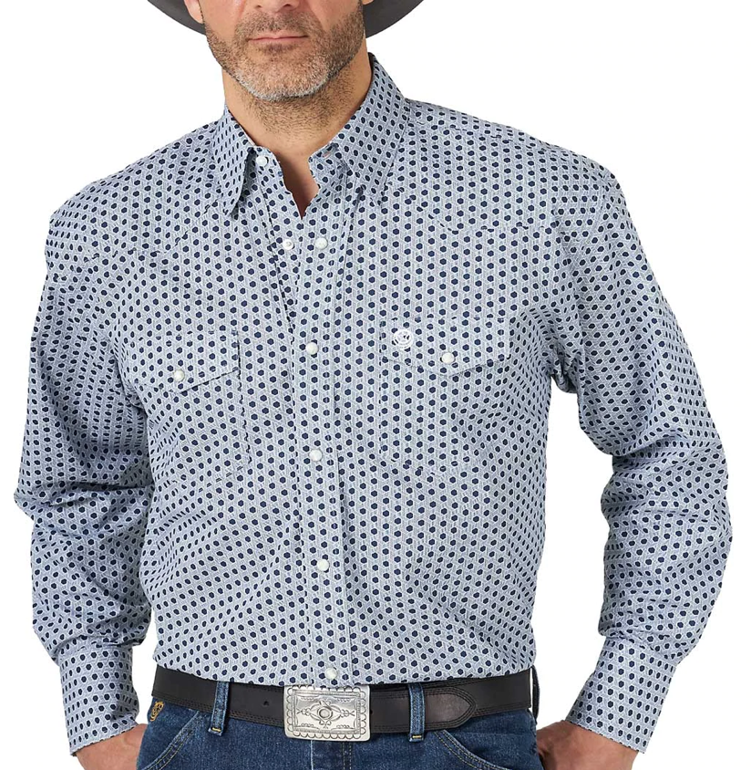 10MGSN956 - Wrangler Men's George Strait Pearl Snap Shirt