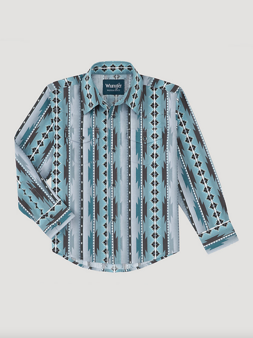 10BC1291M - Wrangler Boy's Checotah Long Sleeve Pearl Snap Shirt
