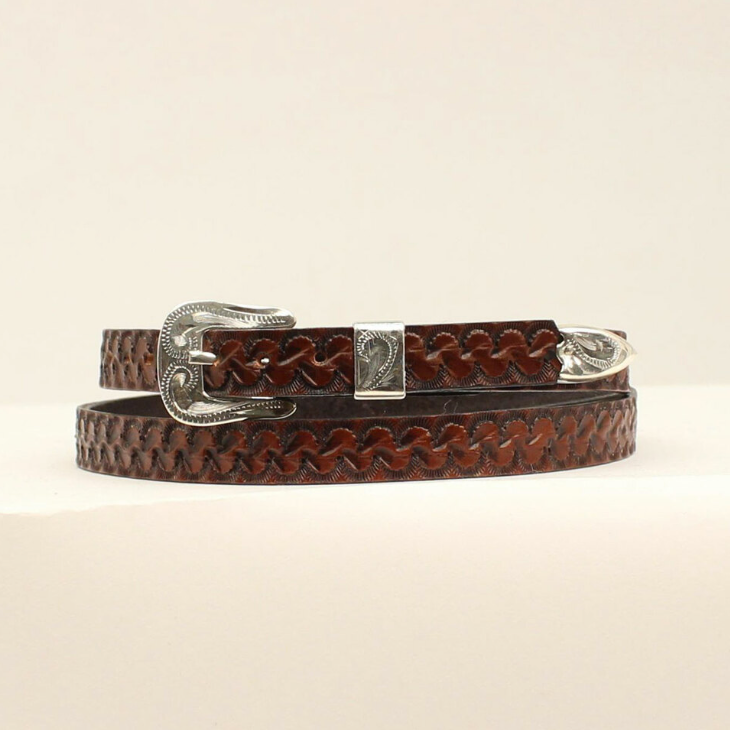 0201002 - M&F Hatband - Woven Brown