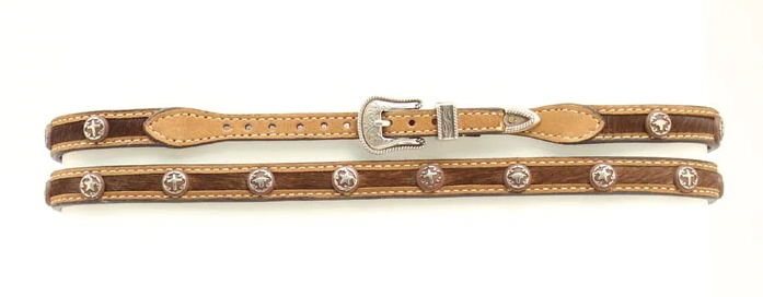 0265044 - Twister Hatband - Horsehair Star Concho