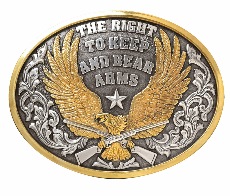 37117 - Nocona Belt Co. - Right to Bear Arms Buckle