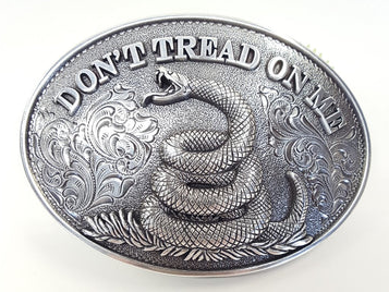 37109 - Nocona Belt Co. - Don't Tread On Me Buckle