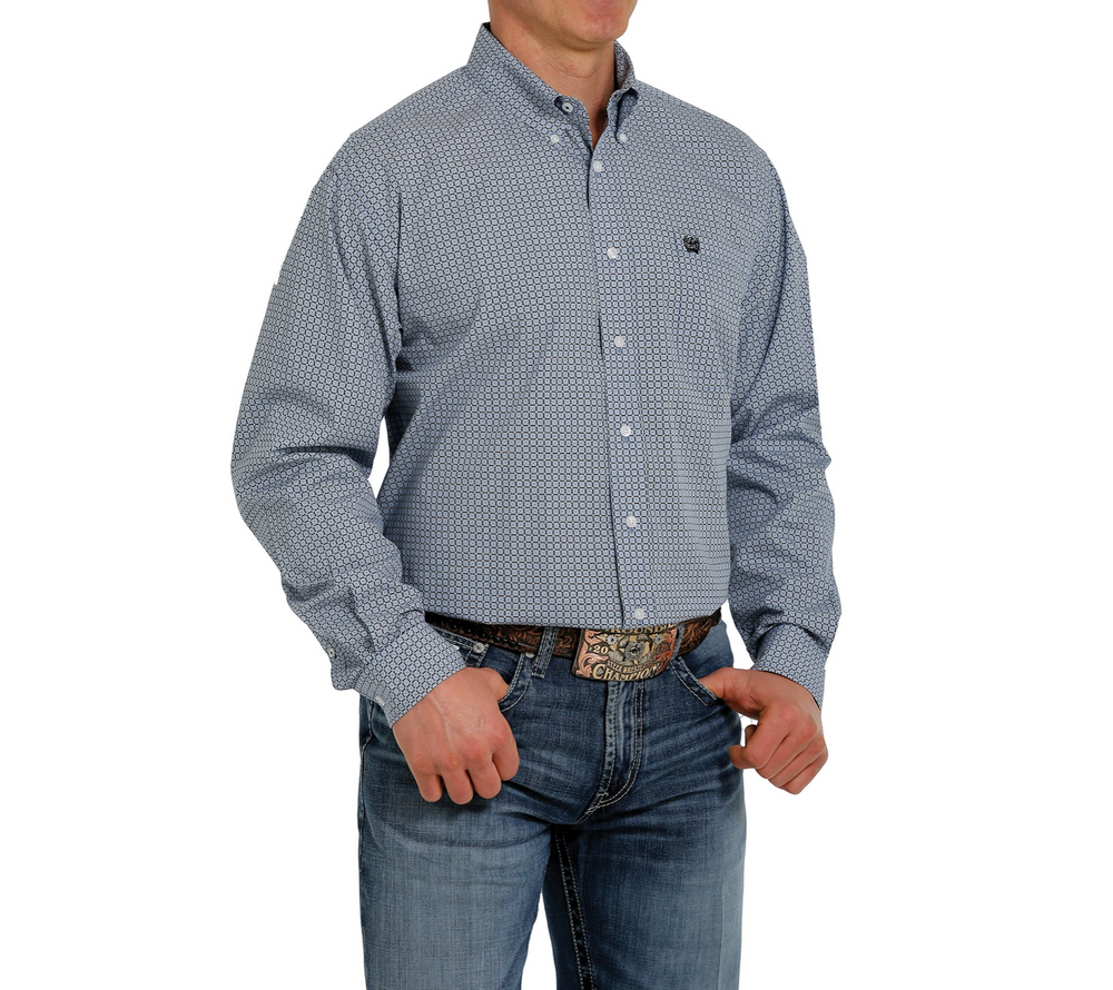 MTW1105331 - Cinch Men's Geometric Button-Up Shirt