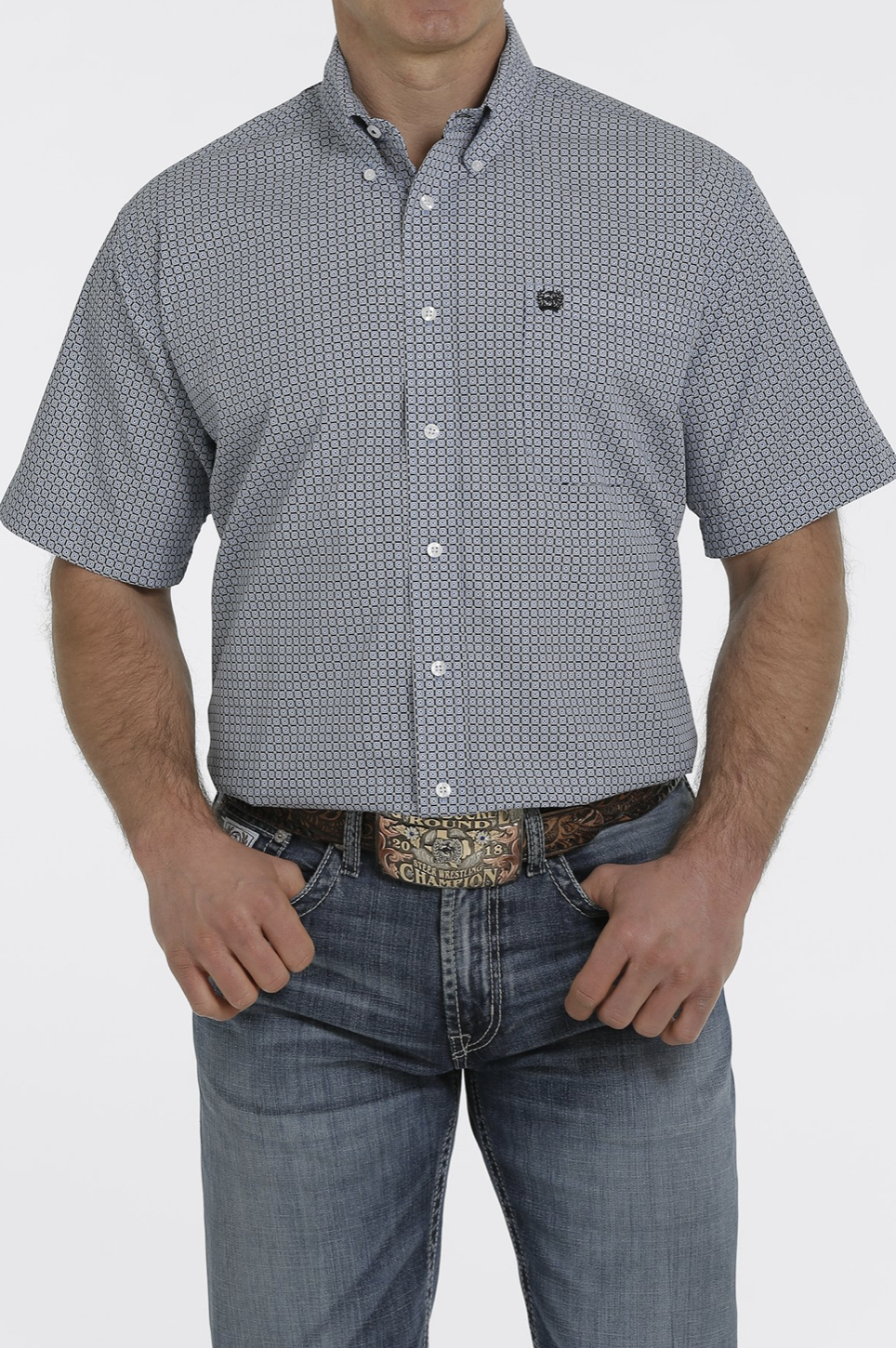 
                  
                    MTW1111387 - Cinch Men's Geometric SS Button-Up Shirt
                  
                