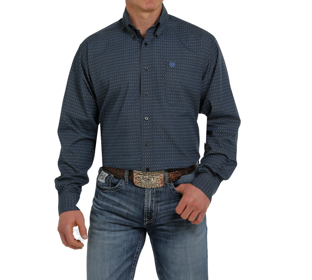 MTW1105330 - Cinch Men's Geometric LS Button-Up Shirt