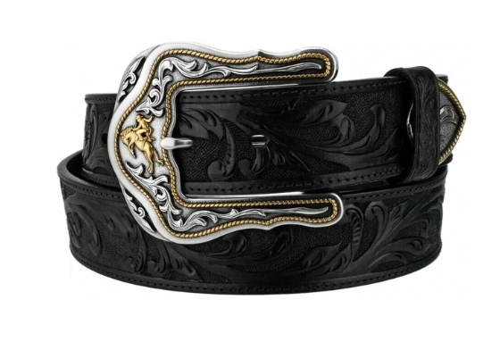 C41513 - Tony Lama Westerly Ride Belt - Black