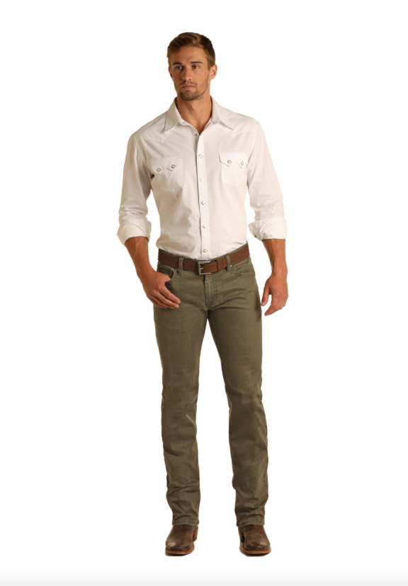 M1R3589 - Rock&Roll Denim Men's Revolver Straight Jean