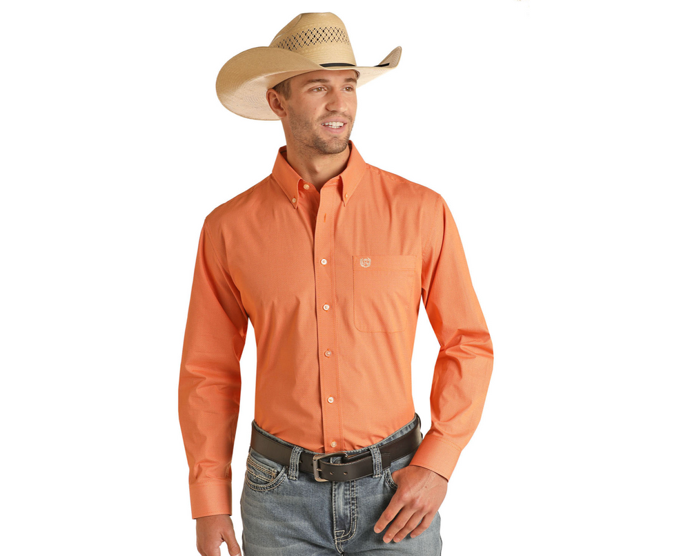 36D3170 - Panhandle Men's LS Button-Up Ph Select Print Shirt