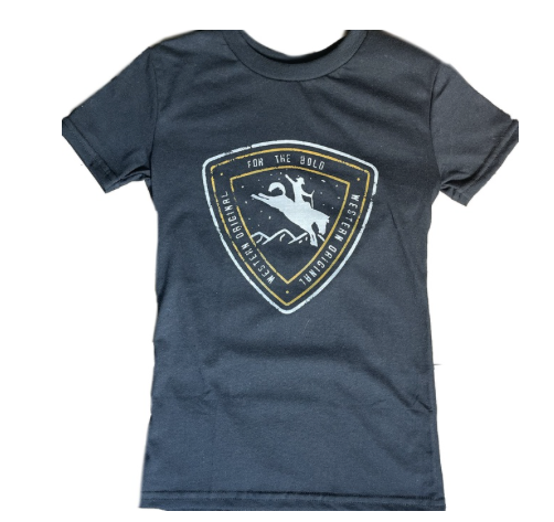 HT1546BK - Hooey Men's Black Crew Neck Short Sleeve Graphic T-Shirt