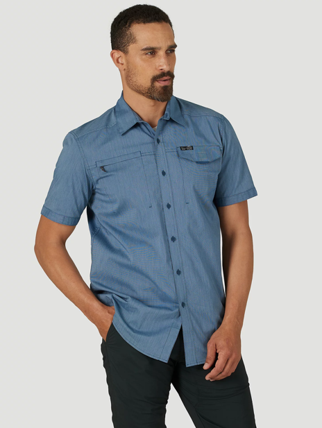 10NSB65GS - Wrangler® ATG Men's Asymmetric Zip Pocket SS Shirt