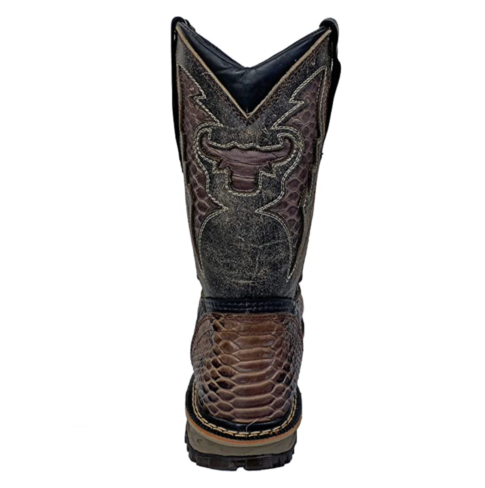 
                  
                    PIT-STL - Toro Bravo Men's Steel Toe Work Boot - Imitation Python
                  
                