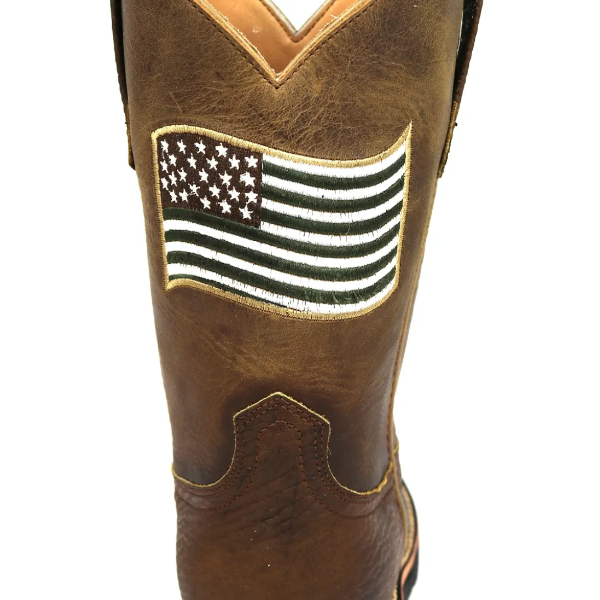 
                  
                    5017 - Rockin Leather Men's American Flag Steel Toe Work Boot
                  
                