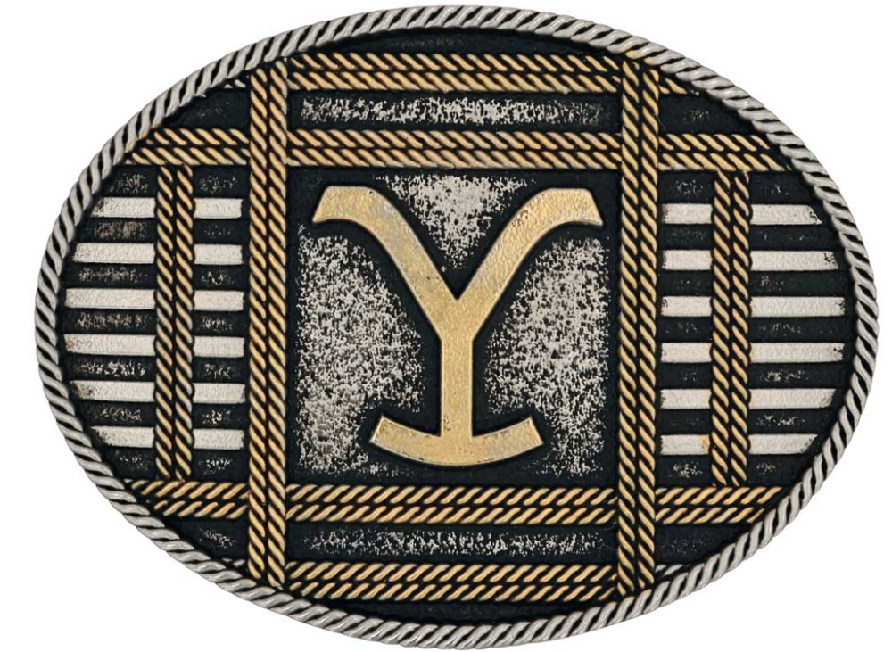 A912YEL- Montana Attitude Buckles- AB-Yellowstone Squared