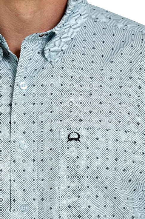
                  
                    MTW1704091 - Cinch Men's Diamond Print SS Arenaflex Button-Up Shirt
                  
                