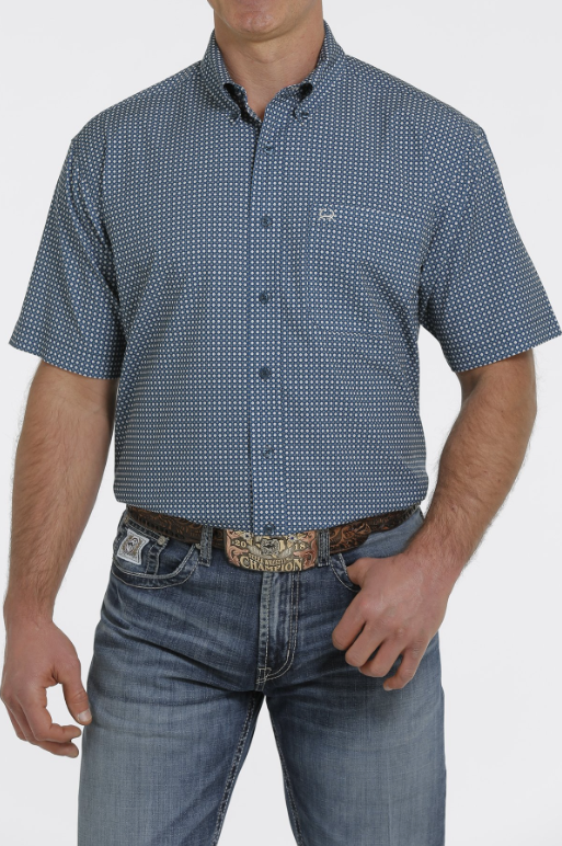 
                  
                    MTW1704092 - Cinch Men's Geometric Print SS Arenaflex Button-Up Shirt
                  
                