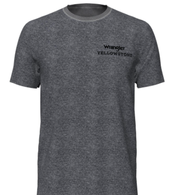 112323392 - Wrangler® Yellowstone Graphic Short Sleeve T-Shirt - Graphite Heather