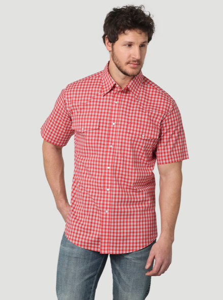 112314902 - Wrangler® Wrinkle Resist SS Western Snap Shirt